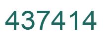 Número 437414 imagen verde