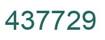 Número 437729 imagen verde