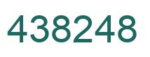 Number 438248 green image