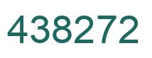 Number 438272 green image