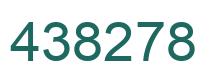 Number 438278 green image