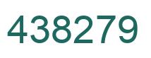 Number 438279 green image