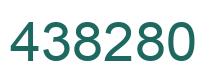 Number 438280 green image