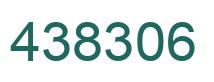 Number 438306 green image