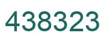 Número 438323 imagen verde