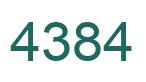 Número 4384 imagen verde