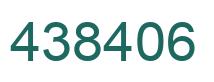 Number 438406 green image