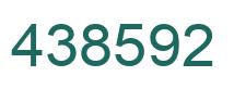 Number 438592 green image
