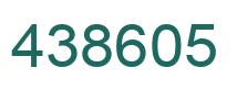 Número 438605 imagen verde