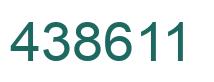 Número 438611 imagen verde