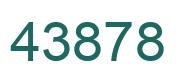 Número 43878 imagen verde