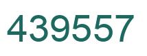 Number 439557 green image