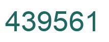 Number 439561 green image