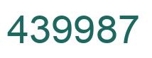 Número 439987 imagen verde