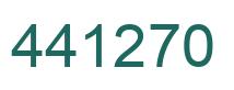 Number 441270 green image