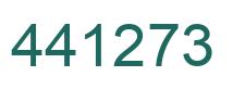 Number 441273 green image