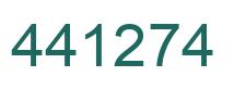 Number 441274 green image