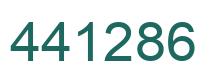 Number 441286 green image