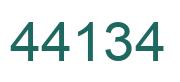 Number 44134 green image