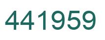 Número 441959 imagen verde