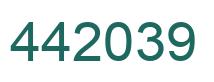 Número 442039 imagen verde