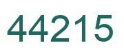 Número 44215 imagen verde