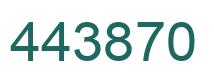 Número 443870 imagen verde