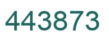 Número 443873 imagen verde