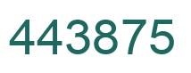 Número 443875 imagen verde