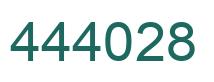 Número 444028 imagen verde