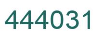 Número 444031 imagen verde