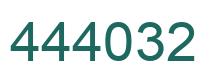 Número 444032 imagen verde