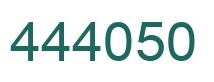 Number 444050 green image