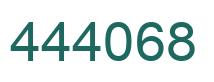 Número 444068 imagen verde