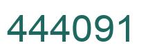 Number 444091 green image