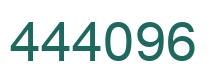 Número 444096 imagen verde