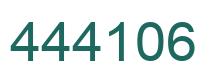 Number 444106 green image