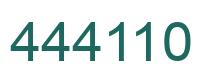 Número 444110 imagen verde