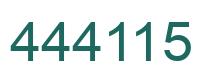 Número 444115 imagen verde