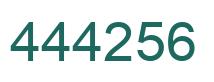 Número 444256 imagen verde