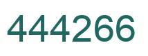 Number 444266 green image