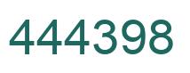 Number 444398 green image
