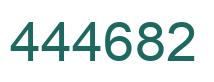 Number 444682 green image