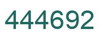 Number 444692 green image