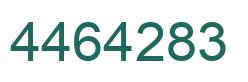 Number 4464283 green image