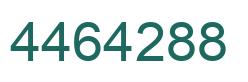 Number 4464288 green image