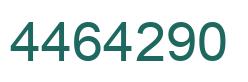 Number 4464290 green image