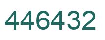 Number 446432 green image