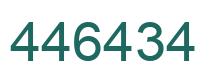Number 446434 green image