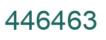 Número 446463 imagen verde